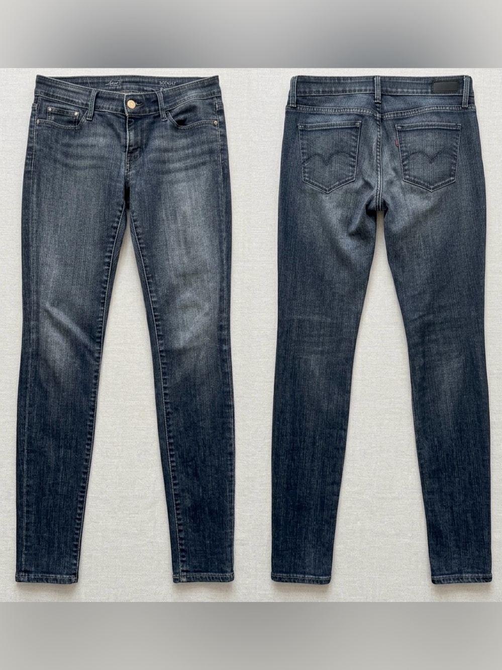 Levi’s 710 Super Skinny Dark Indigo Mid Rise Jeans Size 6 S 28 S⁠